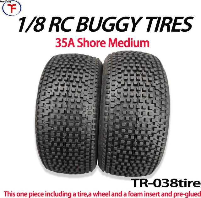 Yufung RC 1/8TH Buggy-Reifen 038 Modell, Vormontiert, 17mm Hex, ab 14 Jahren - Bild 1