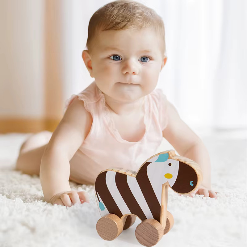 Tlewj Holz Baby Auto Spielzeug, Beißring, ab 0 Jahre - Bild 2