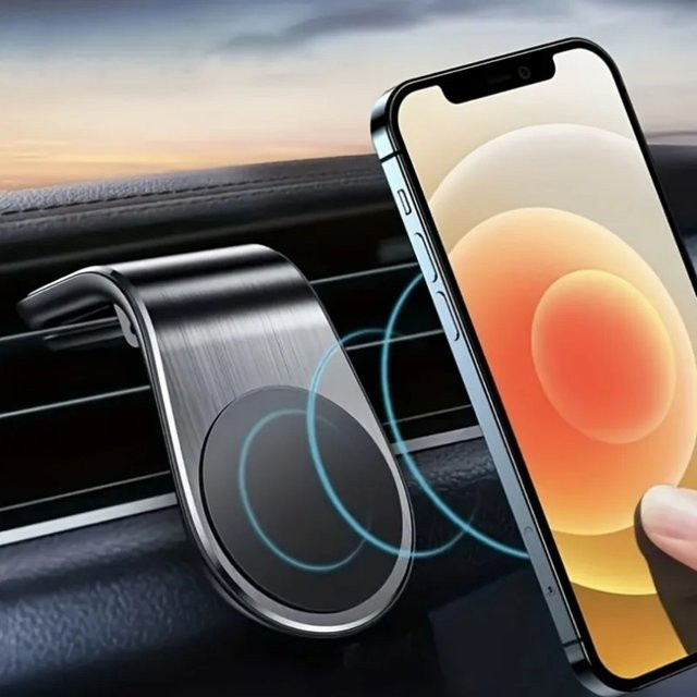 Magnetische Auto-Handyhalterung für den Lüftungsschlitz in Schwarz oder Silber - Bild 1