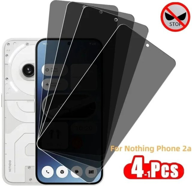 4er-Pack Sichtschutz aus gehärtetem Glas für Nothing Phone 2a, Nothing Phone 2a Plus und CMF Phone 1, transparent - Bild 1