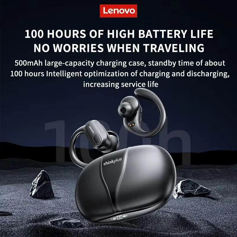 Lenovo ThinkPlus XT80 Kabellose Bluetooth In-Ear Sport-Ohrhörer mit Geräuschunterdrückung und HiFi-Stereo in Schwarz - Bild 3