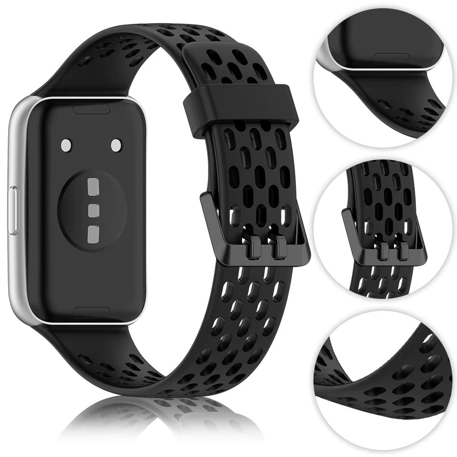 KILPILLS Uhrenarmband Silikon, Schwarz, Unisex - Bild 4