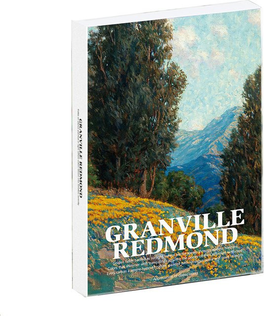 Granville Redmond Kunstwerk Postkarten Set mit Malereien, 30 Stück, Mehrfarbig - Bild 1