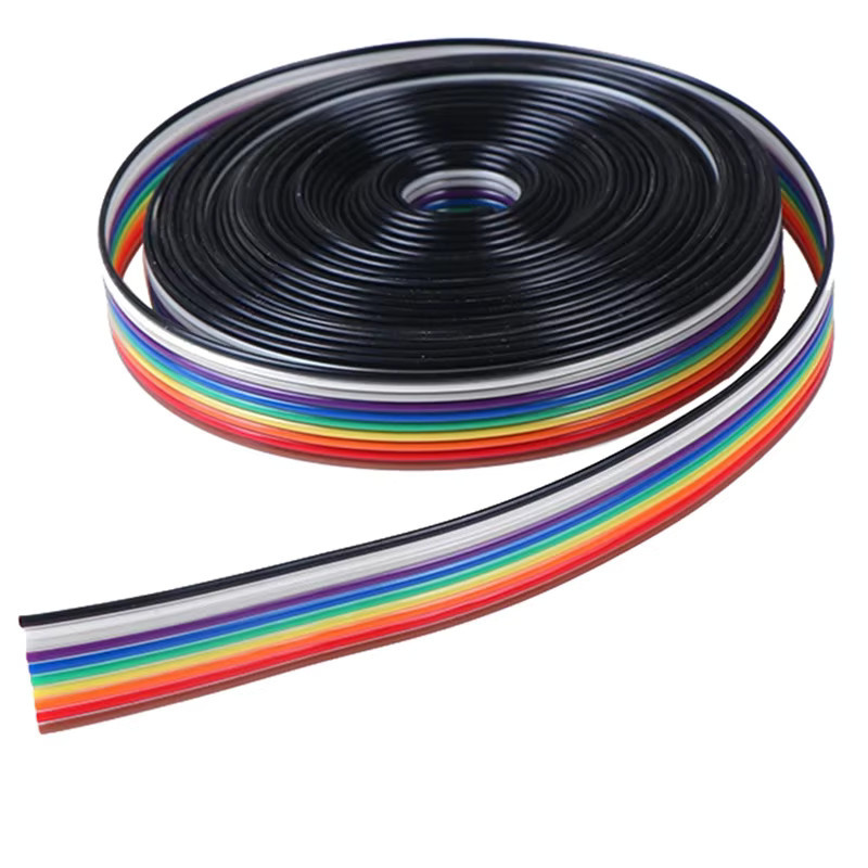 10-poliges Flachbandkabel in Regenbogenfarben, 5 Meter Länge - Bild 4