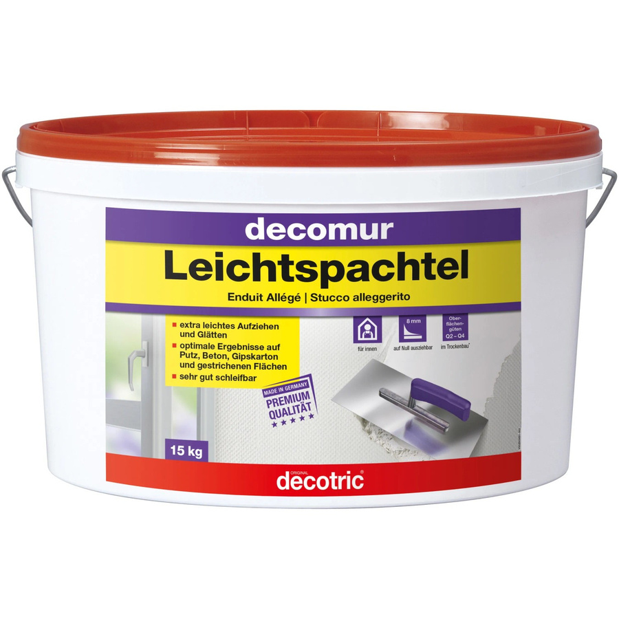 Decotric Decomur Leichtspachtel Weiß 15 kg - Bild 2