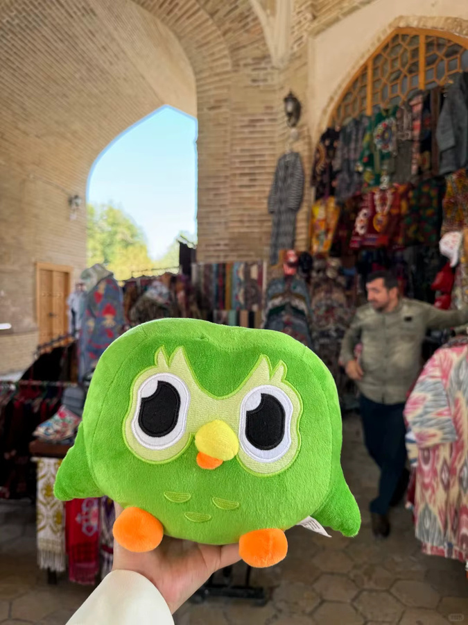 Bandai Duolingo Duo Eulen-Plüschtier, Grün, Plüsch / Textil - Bild 6