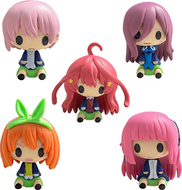 Bandai Die Quintessential Quintuplets, Mini-Anime-Mädchenfigur, 5-teiliges Set - Bild 1