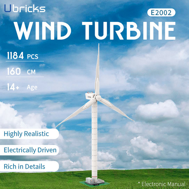 Ubricks E2002 Wind Turbine, Bausteine, ab 14 Jahren - Bild 1