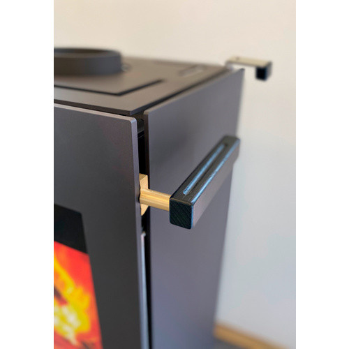 XEOOS Kaminofen x8 PATAGONIA aus Stahl in Anthrazit und Grau mit 8 kW Leistung - Bild 2