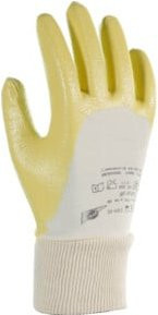 Honeywell Nitrilhandschuhe Sahara in Gelb mit Strickbund, Größe L, Länge: 250 mm - Bild 1