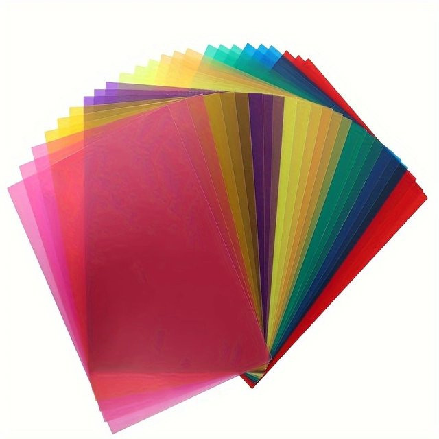 Transparente farbige PVC Kunststoffplatte als wasserdichter Farbfilter für DIY-Projekte und Gebäudemodelle, Dicke: 0,3 mm - Bild 1