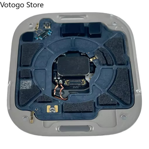 Apple Watch Ersatzteil Set: Akku-Rückabdeckung mit Glas und Sensor für Series 4 bis 11 sowie SE2 und SE3 in Schwarz - Bild 2