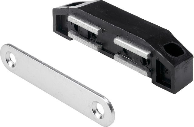 Hettich XXL-Magnetschnäpper verzinkt in Schwarz mit 8 kg Haltekraft, B/T/H: 7,5 x 1,9 x 1,7 cm - Bild 1