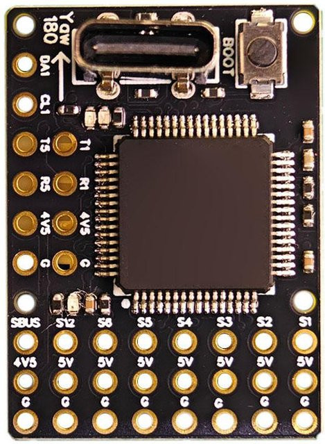 FlyingRC F4 Wing Mini Ultra Mini Fixed Wing Flight Controller mit USB-C Anschluss in Schwarz - Bild 1