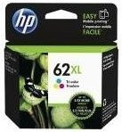 HP 62XL Dreifarbige Tintenpatrone für Inkjet-Drucker Envy 55XX, 56XX, 7640, Officejet 57XX, 8040 (C2P07AE#301) - Bild 1
