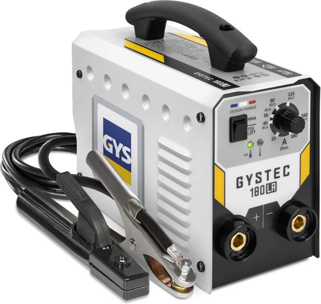 GYS Inverter-Schweißgerät-Set GYSTEC 180 LA mit Techno 11 MMA in Weiß und Grau - Bild 1