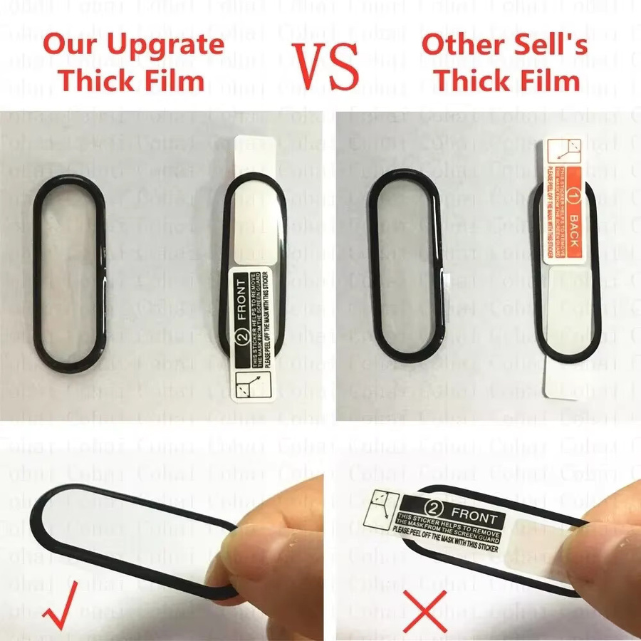 Xiaomi Displayschutzfolie für Mi Band 9 10, flexibler und kratzfester Schutzfilm in Transparent - Bild 2