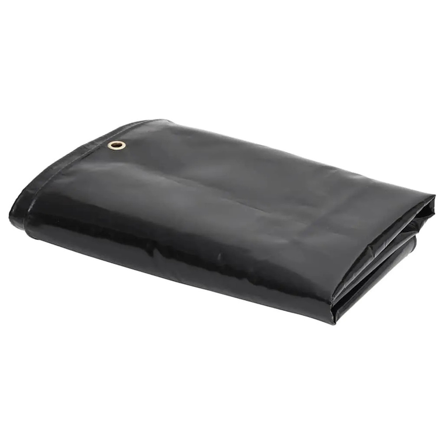 vidaXL Abdeckplane mit PVC-Beschichtung in Schwarz, B/T: 3,5 x 2,5 m, 650 g/m² - Bild 2