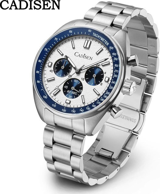 Cadisen Chronograph, Quarz, Edelstahl, Schwarz, Herren - Bild 1
