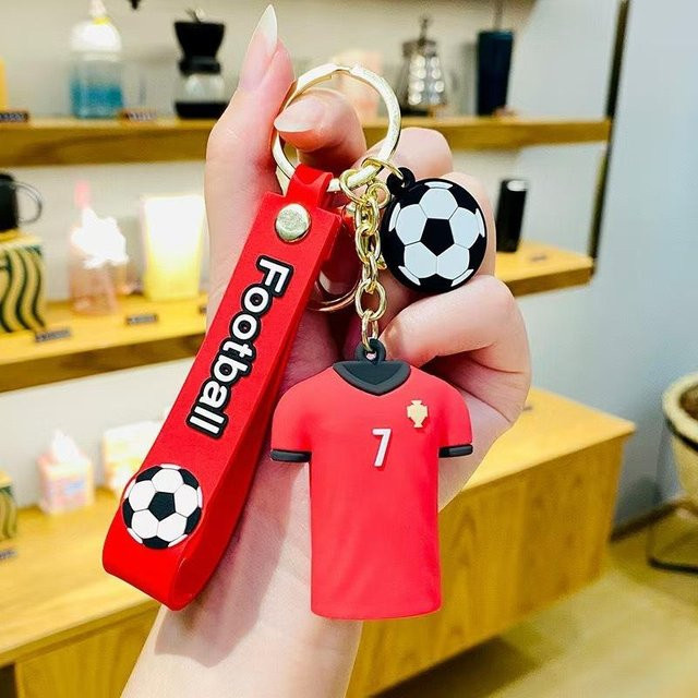 Stern Schlüsselanhänger, Argentinien Trikot, Fußball, Unisex - Bild 1