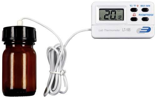 TFA Dostmann Kühl- und Gefrierschrank-Thermometer mit Kabelsensor, kalibriert nach ISO, weiß - Bild 1