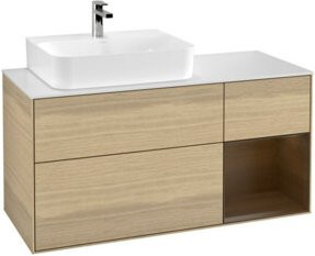 V&B Waschtischunterschrank Finion in Weiß, B/T/H: 120 x 50,1 x 50,1 cm - Bild 1