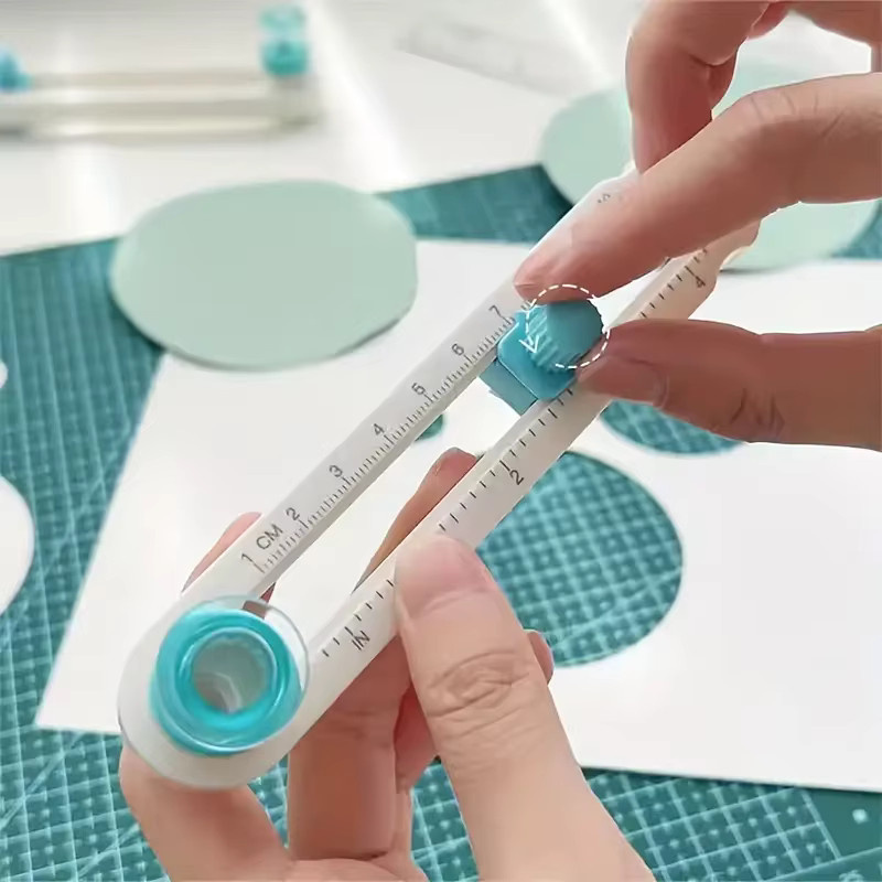 Kreisförmiger Papierschneider mit 45mm Messerkopf für Scrapbooking und Bastelarbeiten in Weiß - Bild 5