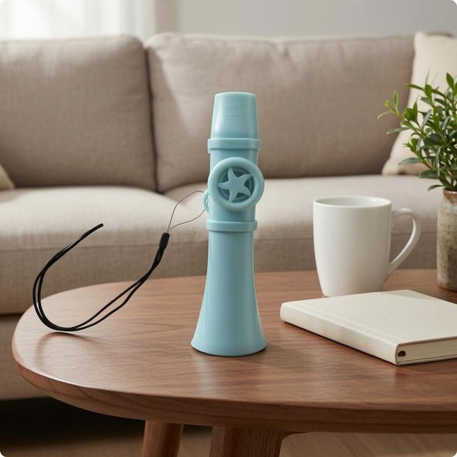 Binchi Kazoo Pfeifinstrument, blau, Kunststoff - Bild 1