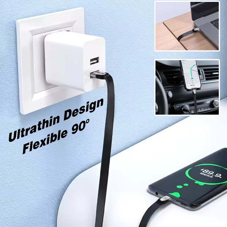 UGOURD USB-A auf USB-C Kabel 10Gbps Datenübertragung USB 3.1/3.2 Gen2 mit 60W Ladeleistung, Schwarz - Bild 4