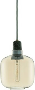 Normann Copenhagen Amp Hängeleuchte aus Glas und Marmor in Gold/Messing und Transparent mit E14 Fassung - Bild 1