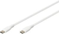Digitus USB-C auf USB-C Anschlusskabel USB 2.0 in Weiß (matt), Länge: 0,50 m - Bild 1