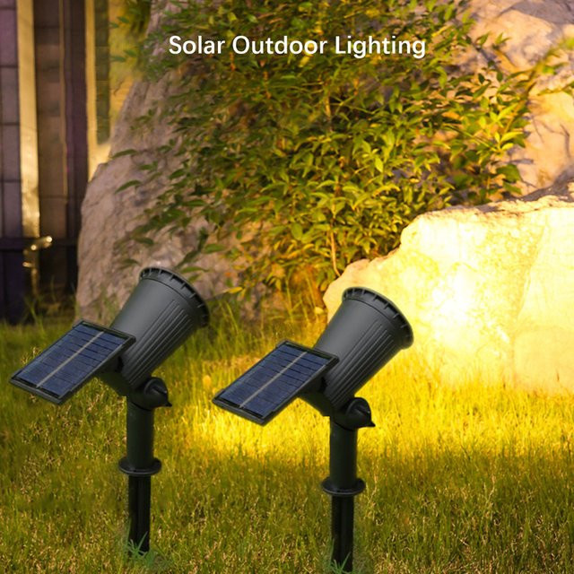 SHENZHITECH Solar-LED-Bodenspot mit 9 LEDs, wasserdicht, dimmbar, Schwarz - Bild 1