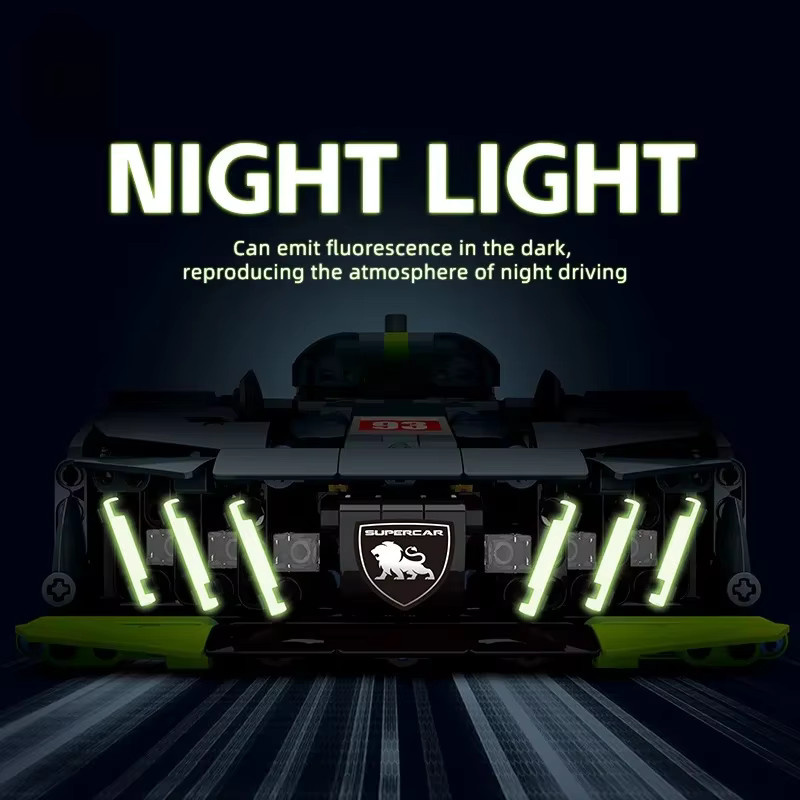 FUNXINEE MOC Technisches 1:14 Hybrid Hypercar Bausteine Set Racing Auto Spielzeug für Kinder - Bild 4