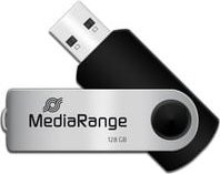 MediaRange Flexi-Drive USB-Stick 128 GB USB-A in Schwarz und Silber - Bild 1