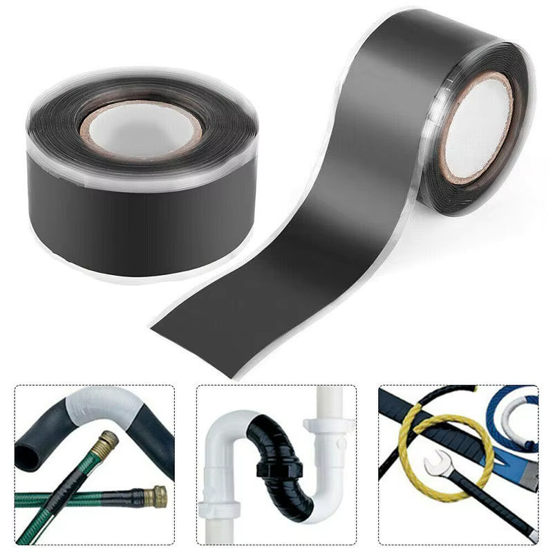 Hochtemperatur- und druckbeständiges Silikon-Klebeband als wasserdichtes Leckstopp-Dichtungsband und isolierendes Duct Tape in Schwarz oder Weiß - Bild 3