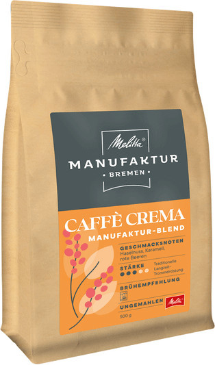 Melitta Manufaktur Caffé Crema, Kaffee, 500 g - Bild 1
