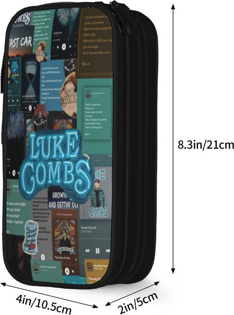 Fancy Style Studio Federmäppchen Luke Combs Tour 2026 Stiftebox für Schüler und Kosmetik in Multicolour - Bild 1