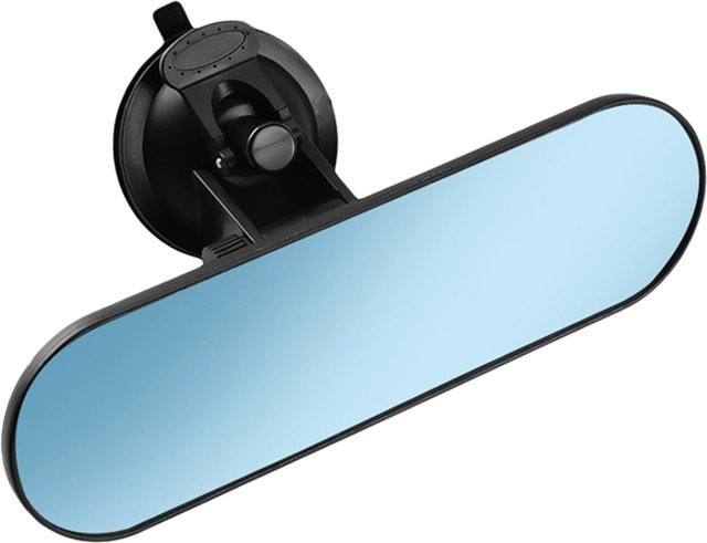 VehicleKit Universal Rückspiegel für PKW und LKW, 360 Grad verstellbar mit Saugnapf, Schwarz - Bild 1