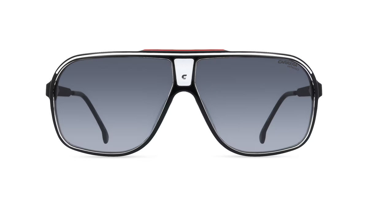 Carrera GRAND PRIX Sonnenbrille, Pilot, Vollrand, Kunststoff, Herren, schwarz - Bild 1