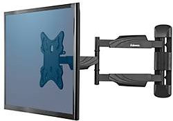 Fellowes Full Motion Wandhalterung für LCD, LED und TV in Schwarz, belastbar bis max. 35 kg, kompatibel mit VESA-Standards von 100x100 mm bis 400x400 mm - Bild 1