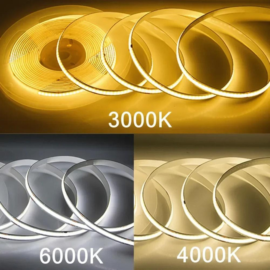 GuangZhouZhenqin COB LED Streifenlicht Rot, 10m Flexibles Bandlicht mit 240 LEDs, 220V Lineare Beleuchtung, RA95, IP20 - Bild 6