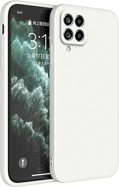 Funda Silikon-Schutzhülle mit Kameraschutz für Samsung A12 A22 A32 A42 A52 A72 5G und M12 M22 in Antikweiß - Bild 1
