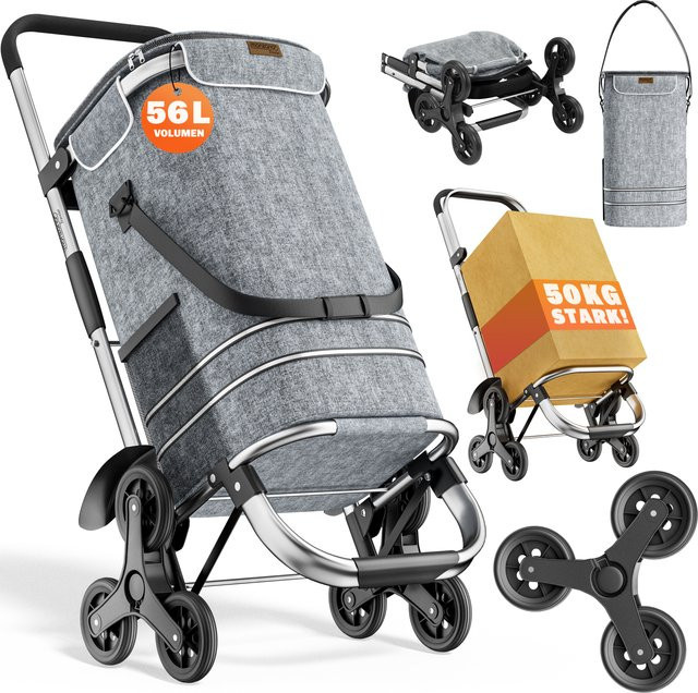 Einkaufstrolley von MONZANA in Grau - Bild 1