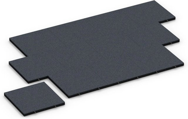 WARCO Fallschutzplatte aus Kunststoff in Schiefergrau, B/T/H: 50 x 50 x 4 cm - Bild 1