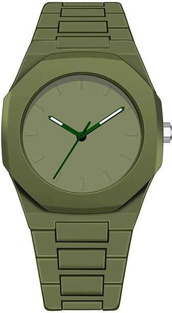 FashionFlair Armbanduhr, Quarz, Kunststoff, Grün, Schwarz, Unisex - Bild 1