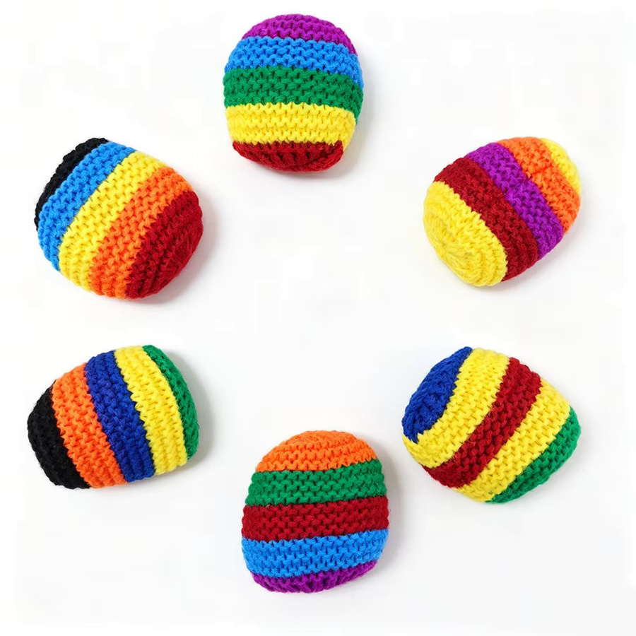 Hacky Sack Regenbogen-Gestreift, Sportbälle, Bunt / Mehrfarbig - Bild 2