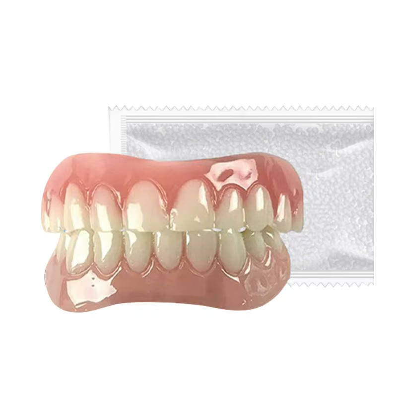 Oralhoe Zahnprothesen-Silikon-Set, weiche Einlagen für Ober- und Unterkiefer - Bild 2