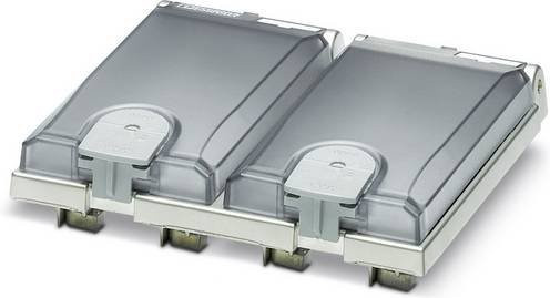 Phoenix Contact Einbaurahmen VS-SI-EB-EMV-2 in Silber/Grau/Transparent aus Metall für die Flush-Montage - Bild 1