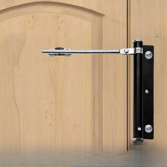 Verstellbarer Türschließer aus Aluminiumlegierung in Silber mit automatischer Feder und sanftem Schließmechanismus - Bild 1