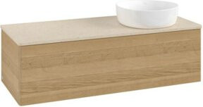V&B Waschtischunterschrank Antao mit Beleuchtung, Farbe Honey Oak, B/T/H: 120 x 50 x 50 cm - Bild 1